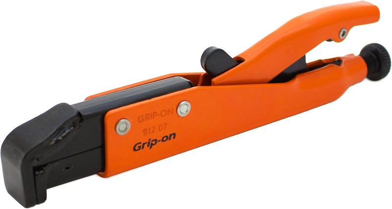 Grip-On 91207 7-Inch Axial Grip L-Shaped Locking Pliers - Orange Epoxy - Image 1