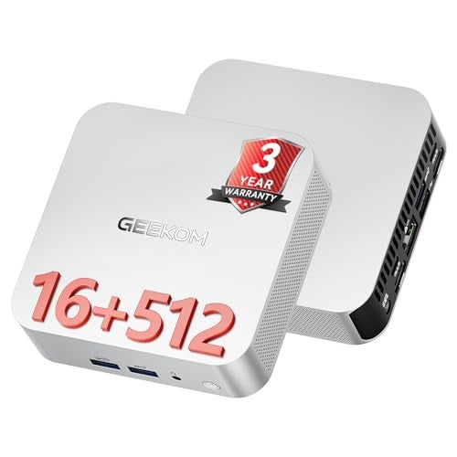 GEEKOM A5 Pro Efficient Mini PC,with AMD Ryzen-5 7430U, 16GB RAM＆512GB SSD|3 Year Warranty|Multi-Screen Collaboration|Win11 Pro|8K Graphic Design|Wi-Fi 6|BT 5.2|6xUSB|SD Slot|Office＆Home Must Have - Image 1