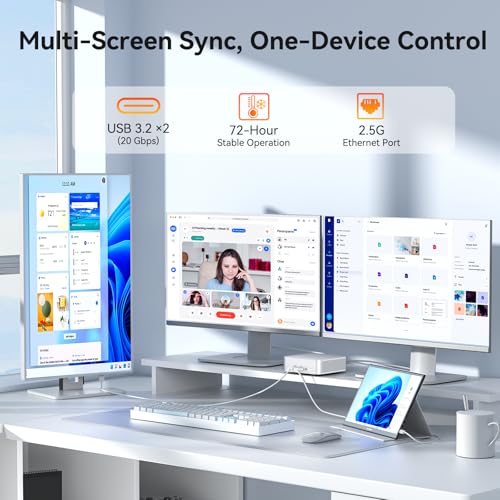 GEEKOM A5 Pro Efficient Mini PC,with AMD Ryzen-5 7430U, 16GB RAM＆512GB SSD|3 Year Warranty|Multi-Screen Collaboration|Win11 Pro|8K Graphic Design|Wi-Fi 6|BT 5.2|6xUSB|SD Slot|Office＆Home Must Have - Image 5