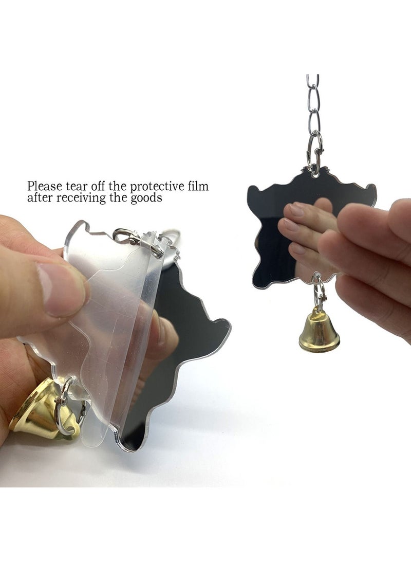 10-Piece Bird Swing Chewing Toy Set With Hammock Bell Multicolour 27 x 24cm,Bird Toy - Image 3