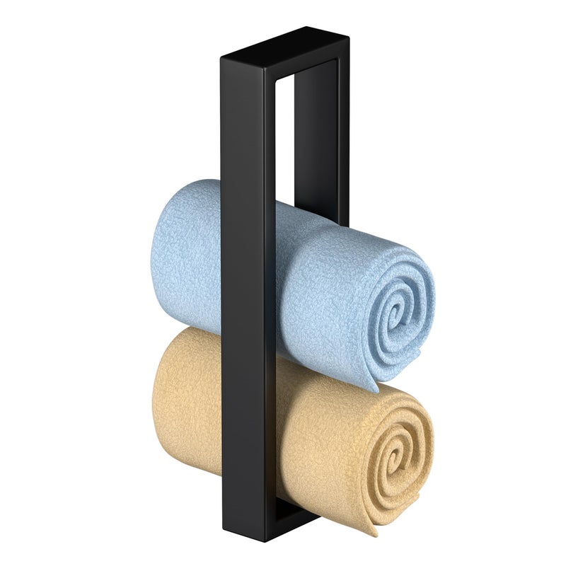 KES Towel Ring Black, Hand Towel Holder for Bathroom 10 Inch Towel Bar Modern Bathroom Hardware Wall Mount SUS304 Stainless Steel, Matte Black, A23080-BK - Image 1