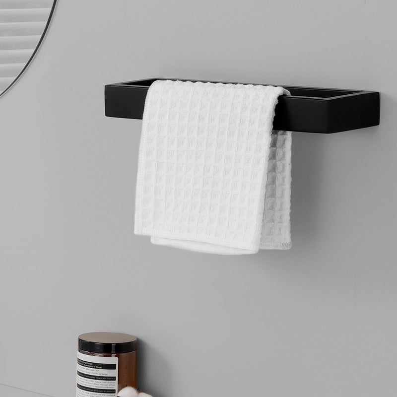 KES Towel Ring Black, Hand Towel Holder for Bathroom 10 Inch Towel Bar Modern Bathroom Hardware Wall Mount SUS304 Stainless Steel, Matte Black, A23080-BK - Image 2