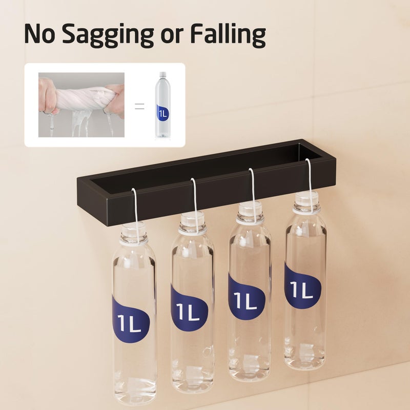 KES Towel Ring Black, Hand Towel Holder for Bathroom 10 Inch Towel Bar Modern Bathroom Hardware Wall Mount SUS304 Stainless Steel, Matte Black, A23080-BK - Image 5