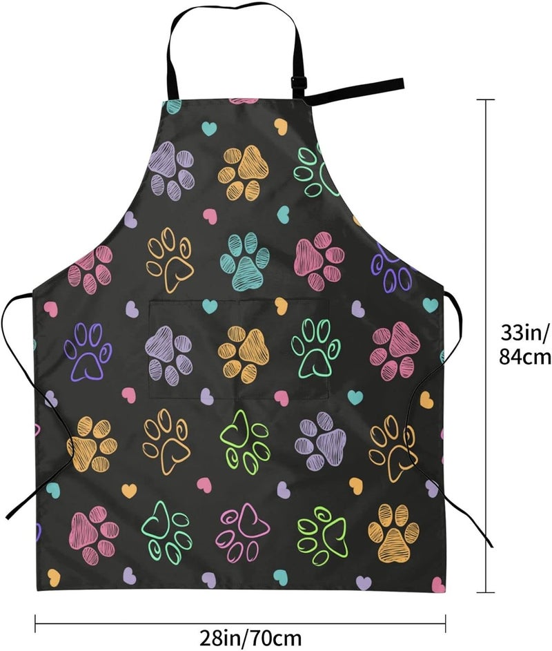 Wisedeal Dog and Puppy Apron Various Breed Pet Dog Apron with 2 Pockets for Women Suitable for Cooking Chef Grill BBQ - Image 5