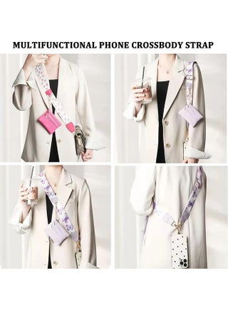 Crossbody Body Phone Holder for Women, New Phone Strap with Zippered Pouch, Adjustable Crossbody Strap (Lavender) - view 4