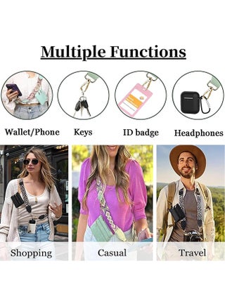 Crossbody Body Phone Holder for Women, New Phone Strap with Zippered Pouch, Adjustable Crossbody Strap (Lavender) - view 3