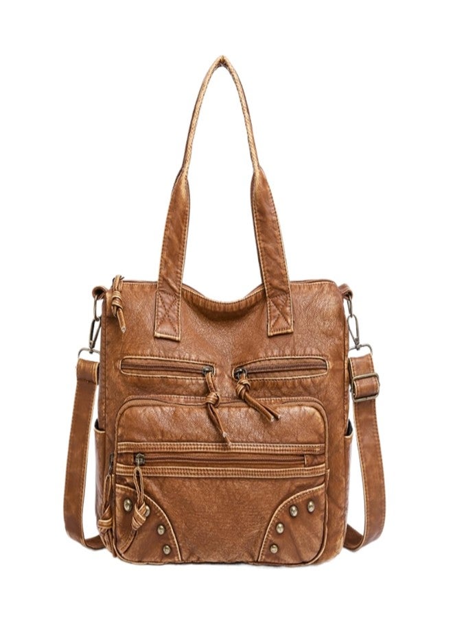 PHEVOS Hobo Handbag and Purses for Women,Multi Pocket Top Handle Satchel Purse Tote Shoulder Bags Faux Leather for Ladies - Image 1