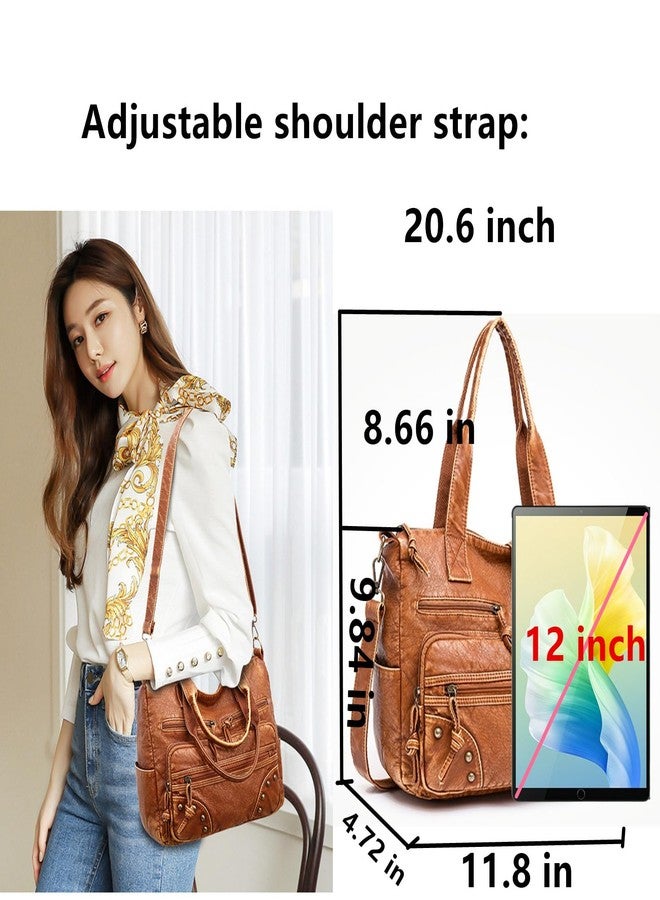 PHEVOS Hobo Handbag and Purses for Women,Multi Pocket Top Handle Satchel Purse Tote Shoulder Bags Faux Leather for Ladies - Image 5