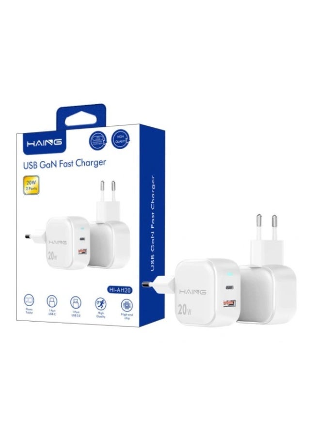 Haing USB GaN Fast Charger 20W 2ports - Image 1