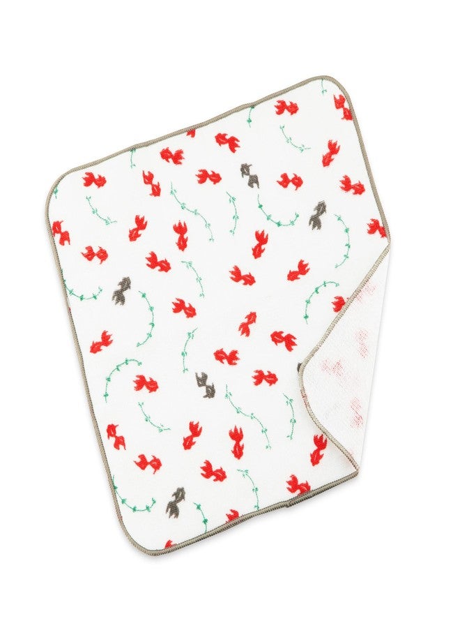 NOREN Handkerchief 100% Cotton (Goldfish) for Women Senshu Quick-Drying Highly Absorbent - Image 1