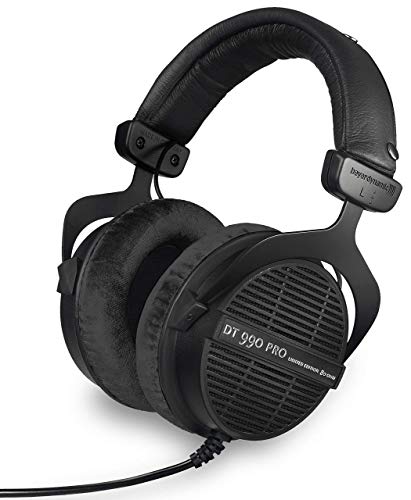 Beyer Dynamic beyerdynamic DT 990 PRO Over-Ear Studio Monitor Headphones - Open-Back Stereo Construction, Wired (80 Ohm, Black (Limited Edition)) (Renewed) - Image 5