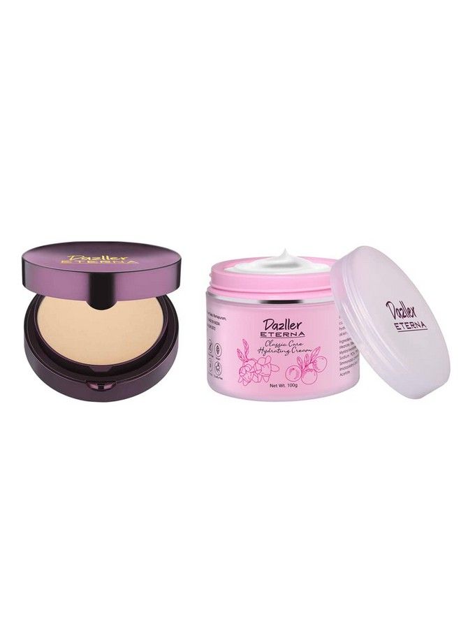 DAZLLER Eterna Sheer Glow Compact Powder Honey Sc31 Oil Control Formula Spf Pa++ Satin Finish Enriched With Vitamin E Almond & Avocado Oils Vegan - Image 1