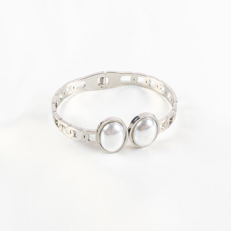 أسورة أستانليس ستيل فضي - Image 2