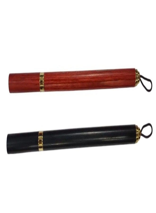 Art shark Travel Calligraphy Writing Brush Ink Brush Wooden Handwriting Pen for Calligrapher (Red) - Image 2
