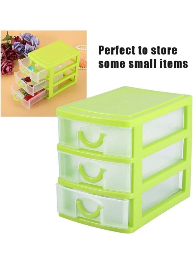Mini Drawer Organizer, Plastic Jewelry Makeup Storage Box with Adjustable Detachable Dividers for Small Accessories (#5)  - Image 2