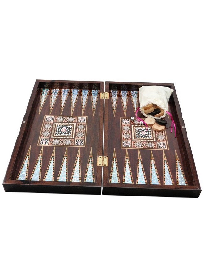 Star لعبة الطاولة التركية الكلاسيكية ستار - 19 بوصة، آلية إغلاق مغناطيسية، لوحة قابلة للطي، لعبة استراتيجية، متعة للعائلة والأصدقاء، مجموعة سفر محمولة، صندوق خشبي صلب، مقاومة للخدوش - Image 3