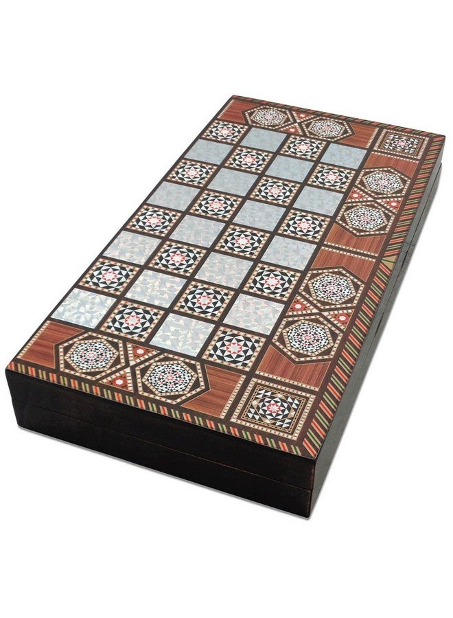 Star لعبة الطاولة التركية الكلاسيكية ستار - 19 بوصة، آلية إغلاق مغناطيسية، لوحة قابلة للطي، لعبة استراتيجية، متعة للعائلة والأصدقاء، مجموعة سفر محمولة، صندوق خشبي صلب، مقاومة للخدوش - Image 1