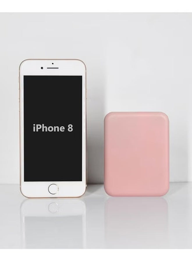 هابي دي مرآة جيب، بحجم تكبير 1X/3X، مرآة مكياج مضغوطة للسفر مزودة بإضاءة، مزدوجة الجوانب، محمولة، قابلة للطي، يديوية (وردية) - Image 2