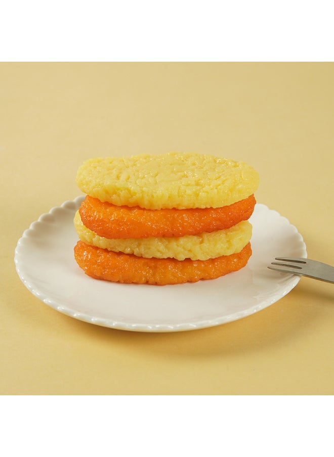 xozgdovg - PVC Simulation McDonald's Crispy Potato Cake Model Fun Fried Simulation Food Food Food Playing Pumpkin Cake Keychain Pendant-Color:Original Color Potato Crisp-Keychain-Size:9cm*5cm - Image 1