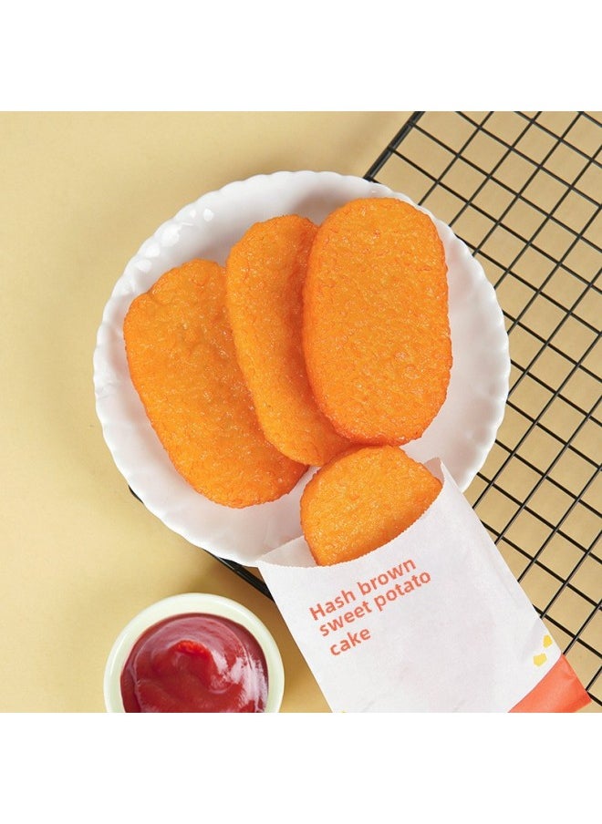 xozgdovg - PVC Simulation McDonald's Crispy Potato Cake Model Fun Fried Simulation Food Food Food Playing Pumpkin Cake Keychain Pendant-Color:Original Color Potato Crisp-Keychain-Size:9cm*5cm - Image 1