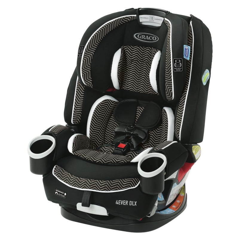 Graco 4Ever DLX 4in1 10 Years Use Infant to Toddler Car Seat Zagg Includes Rear Facing Forward Facing Highback Booster Backless Booster Seat options