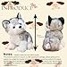 CHELEI2019 2PCS 79 Husky Stuffed Animal Stuffed Husky Dog Plush Toy Gifts for Kids - Image 4