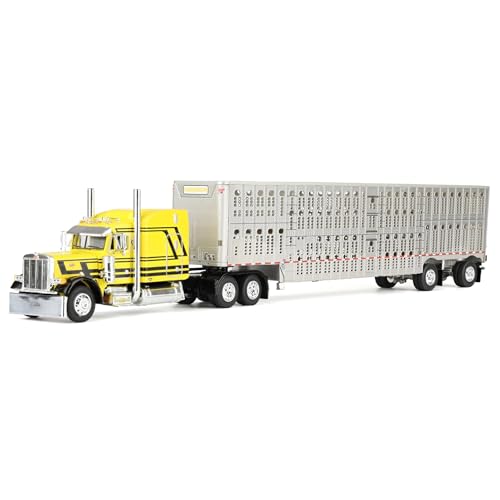 First Gear DCP 164 Peterbilt 379 Sleeper Cab with Wilson Silverstar Livestock Trailer Harrison Truckin Dealer Exclusive 602104 - Image 1