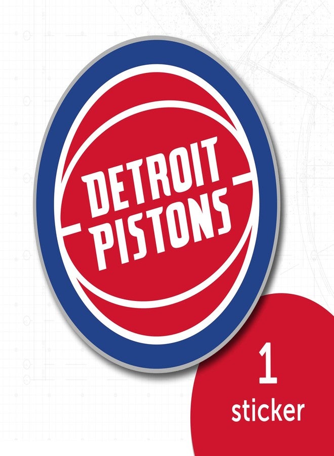 Desert Cactus Detroit Pistons NBA Officially Licensed Sticker Vinyl Decal Laptop Water Bottle Car Scrapbook (Individual 1) - Image 5