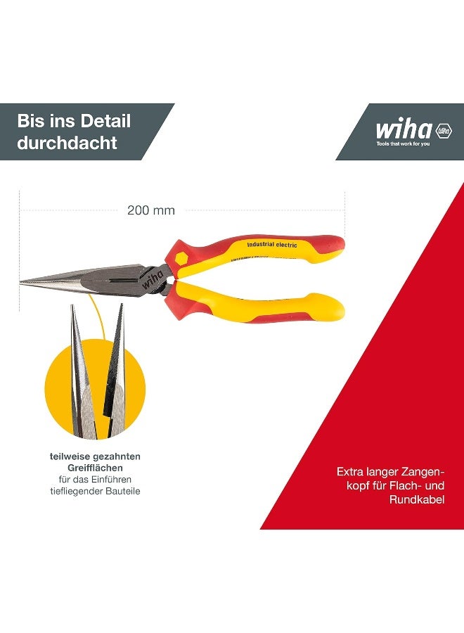 Wiha Z05020009Sb Industrial Electric Long Nose Plier, Multicolor, 200Mm - Image 3