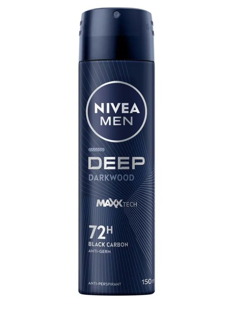 سعر ومواصفات Nivea بخاخ مضاد للبكتيريا من الخشب الداكن والفحم الأسود متعدد الألوان 150 مل (ZE36B544A30113F1773F7Z) على Noon EG