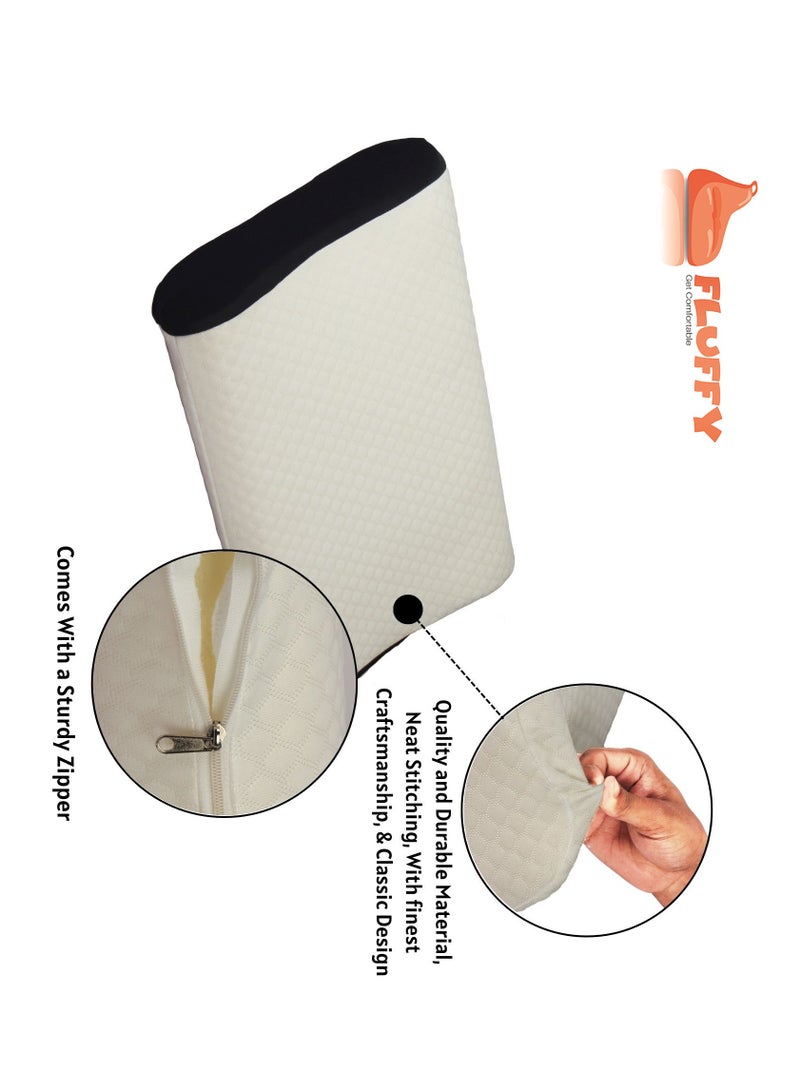 Fluffy Sleep Pillow Memory Foam Active Contour PVC Bag - Image 3