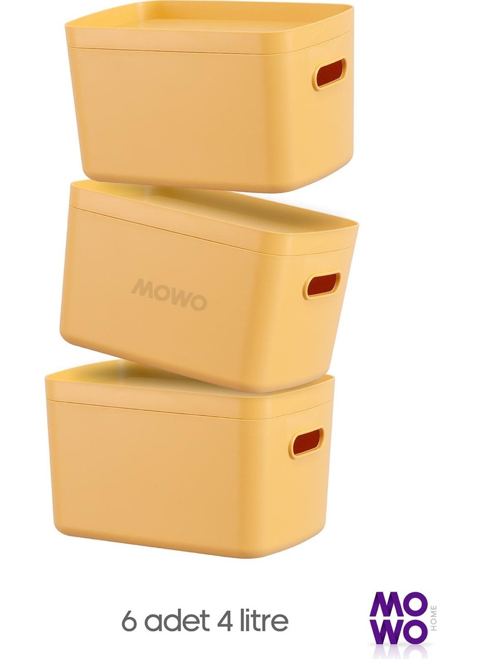 Alegra 6 Pieces 4 Lt Mustard Multi-Purpose Cabinet Organizer Box with Lid, Decorative Storage Box - pzsku/ZE36B67F755128BFA70F4Z/45/_/1730650172/859371b5-24fd-4390-91c0-7a5cd94793d1