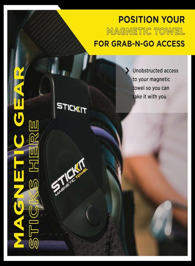 STICK-IT STICKIT Magnetic Golf Bag Landing Pad I Metal Bag Clip for Quick and Easy Use of Magnetic Golf Gear & Accessories with Convenient Positioning on Your Golf Bag - Image 4
