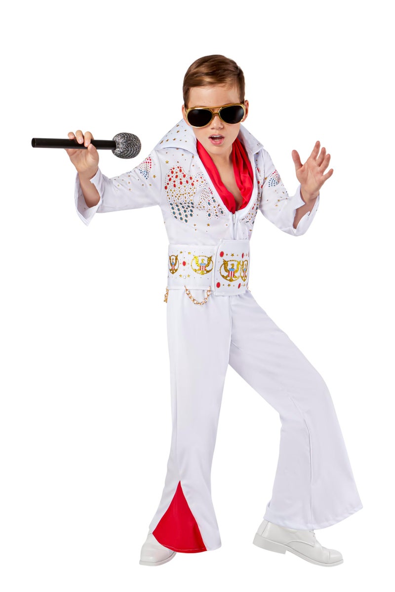 Rubies Deluxe Elvis Kids Costume for Themed Parties and Halloween Large