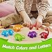 Aizweb Alphabet Learning ToysDinosaur Color Sorting Matching Letter Game for ToddlersPreschool Kindergarten Learning Activities Classroom Must HavesMontessori Educational ABC Fine Motor Skills Toys - Image 4