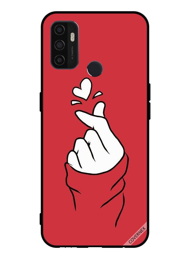 Covernex Protective Case Cover For Oppo A11s Snap Love Red - Image 1