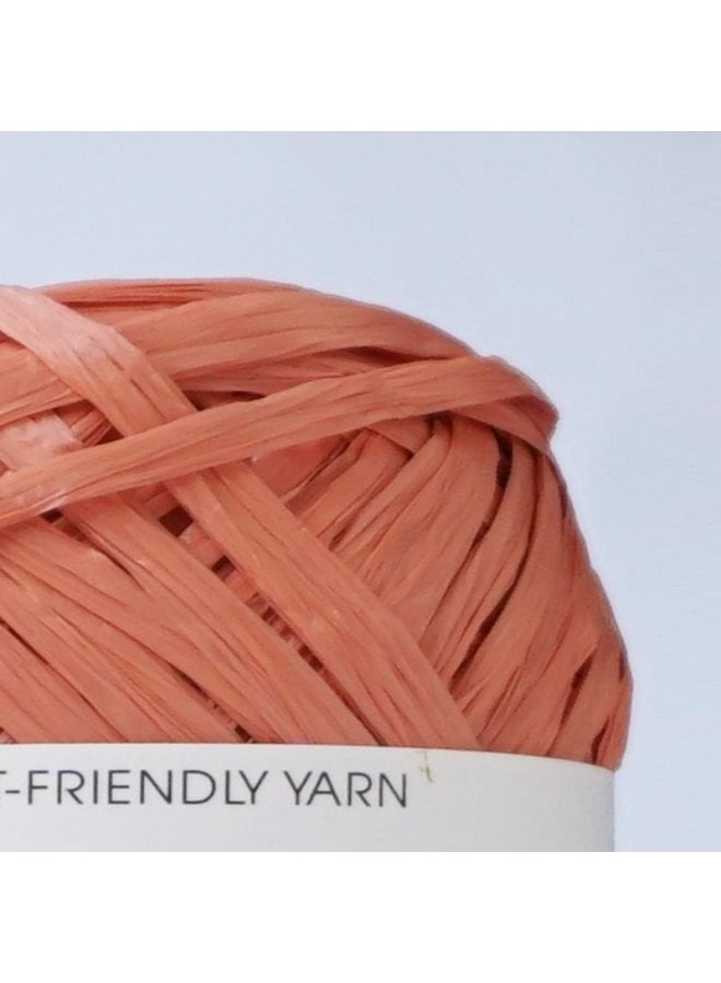 Raffia Line Cotton Straw Hat Bag DIY Crochet Friendly Braided Line ECO RAFFIA-Color:Cinnamon Color  - Image 1