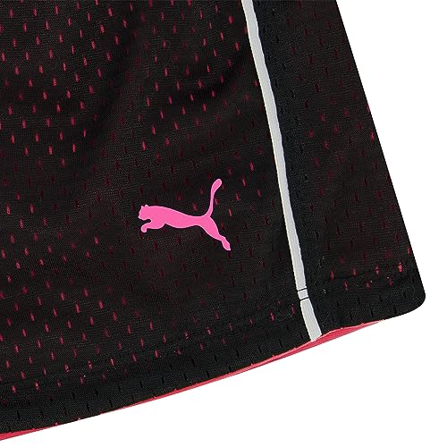 PUMA Big Girls' Active Double Mesh Short, Black, 8-10 (Medium) - Image 4