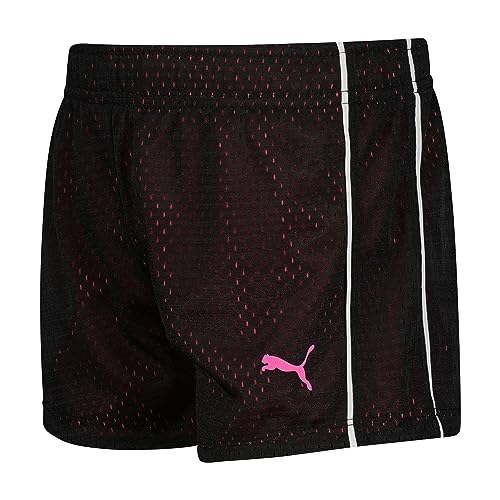 PUMA Big Girls' Active Double Mesh Short, Black, 8-10 (Medium) - Image 3
