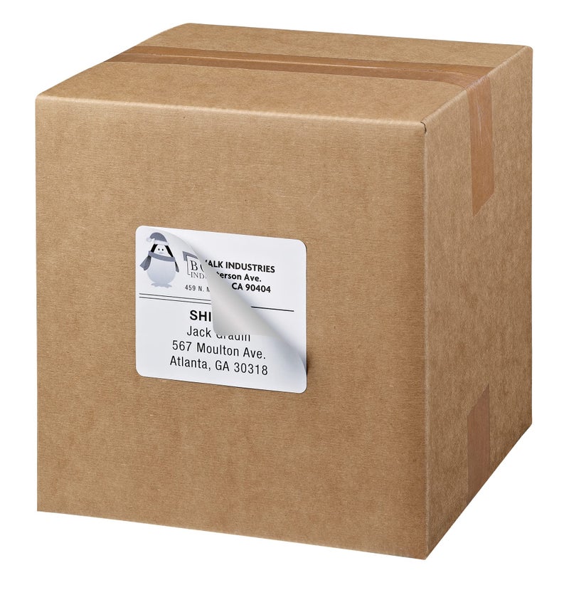 Avery Shipping Labels with TrueBlock, Laser/Inkjet Printers, 3-1/3"x4", White, Box of 60 (15264) - Image 4