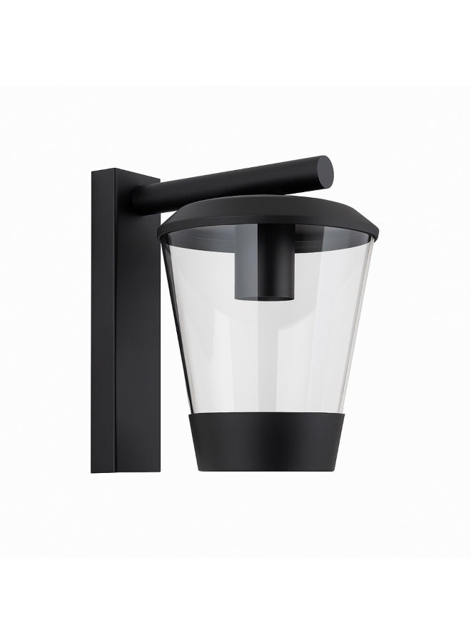 ALFRIDAY Modern Outdoor Wall Lantern — E27 Socket, Clear Glass, IP44 - Image 1