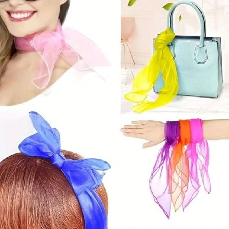 Juggling Scarves 30-Pack 60cm X 60cm Durable Nylon - Color-Coded For Group Organization Lightweight Dance Scarves for Music Class Activities Kids Movement Play - Image 5