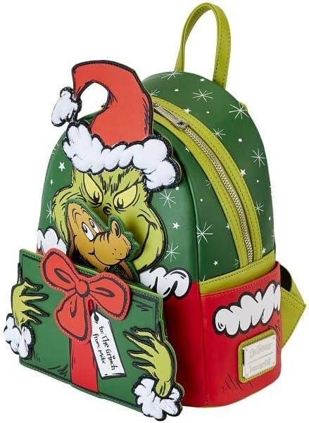 Loungefly Dr Seuss How the Grinch Stole Christmas Santa Cosplay Mini Backpack - Image 3