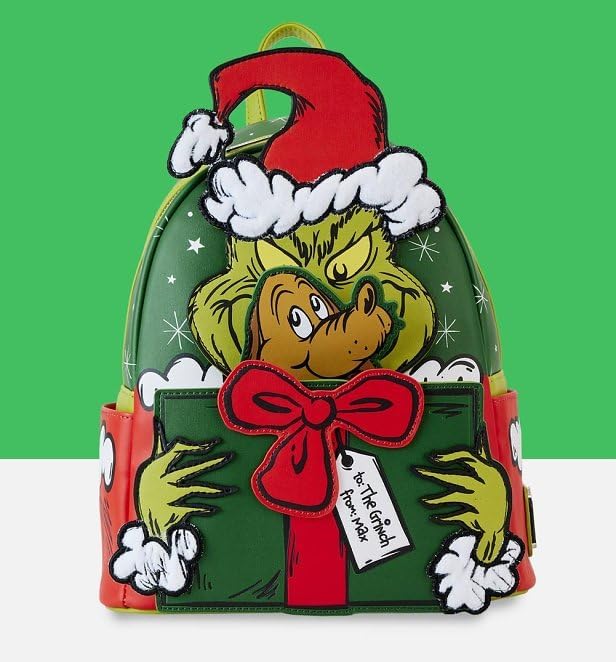 Loungefly Dr Seuss How the Grinch Stole Christmas Santa Cosplay Mini Backpack - Image 2