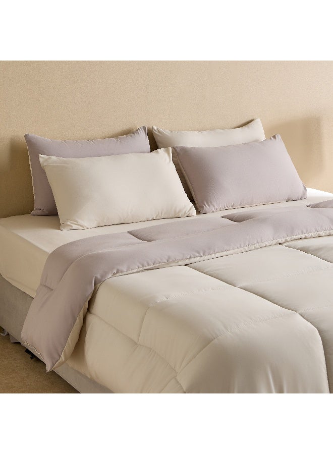 Home Box طقم لحاف كوين من الميكروفايبر القابل للعكس للبالغين - Image 1