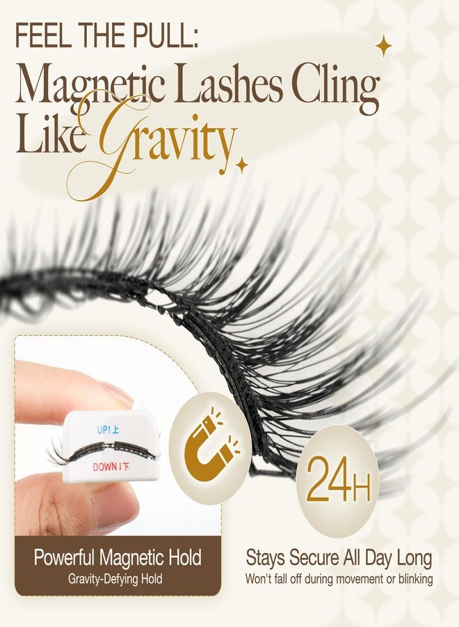LASHVIEW Upgrade Soft Magnetic Eyelashes Natural Look, Reusable Magnetic Eyelashes with Applicator, No Glue Needed Magnetic Eyelashes Magnetic Lashes Kit, Easy to Wear and Remove CT01 - Image 3