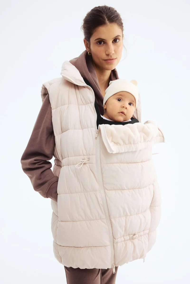H&M MAMA Before &amp; After Babywearing puffer gilet