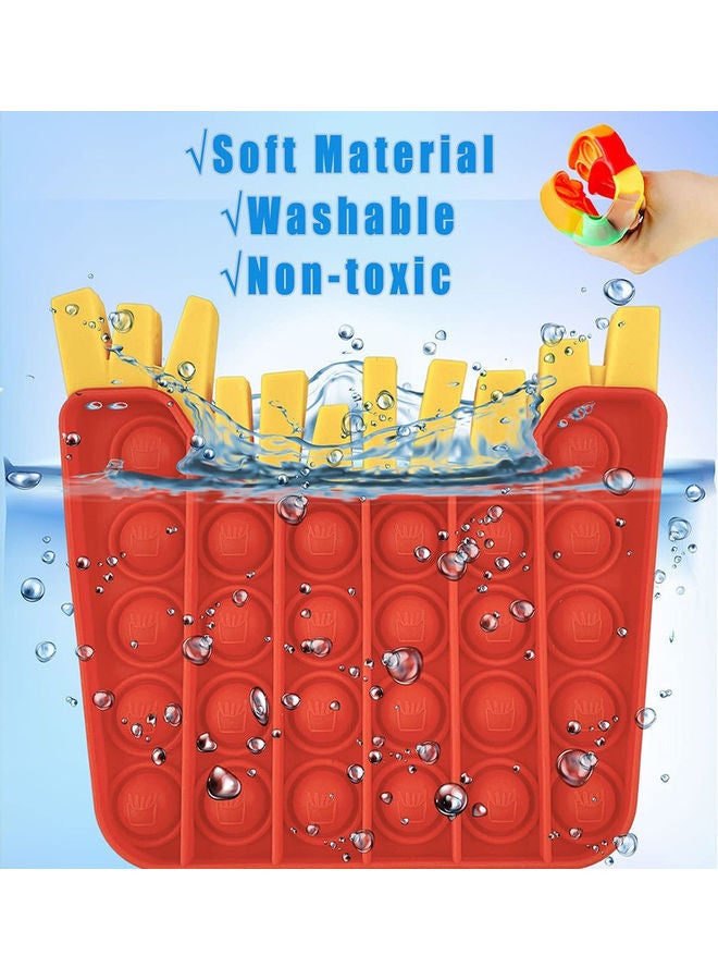 نيبمينينت 2-Piece Pop Push It Burger And Fries Bubble Fidget Sensory Toy - Image 3