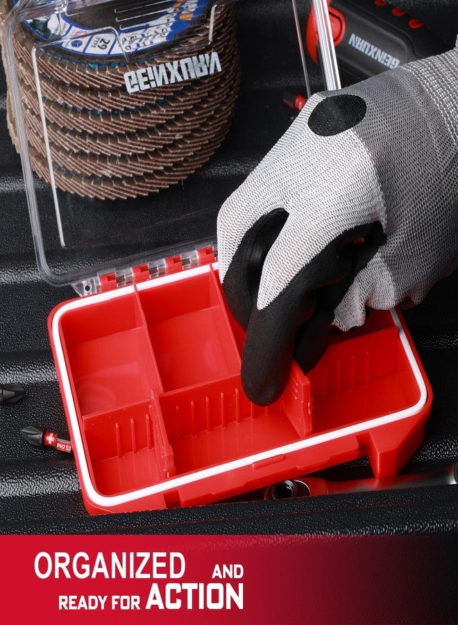 Geinxurn IPX4 Waterproof Small Storage Parts Organizer, Small Parts Case with Removable Dividers, Screwdriver Bit Set Box - Image 5