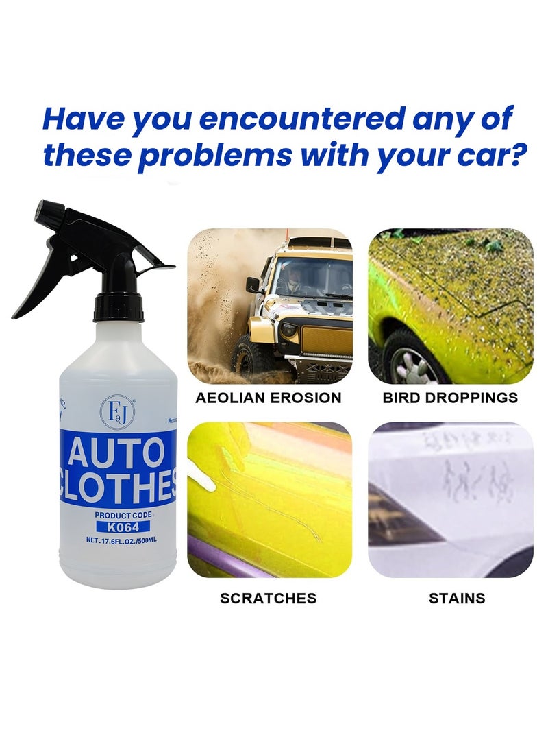 FAJ Auto Clothes Lotion Spray, Stain & Dirt Remover, Surface Protection & Shine Enhancer, Durable Wax for Sand and Long Drive Shield, Enhances Vehicle Exterior Shine K064-500 ML - Image 4
